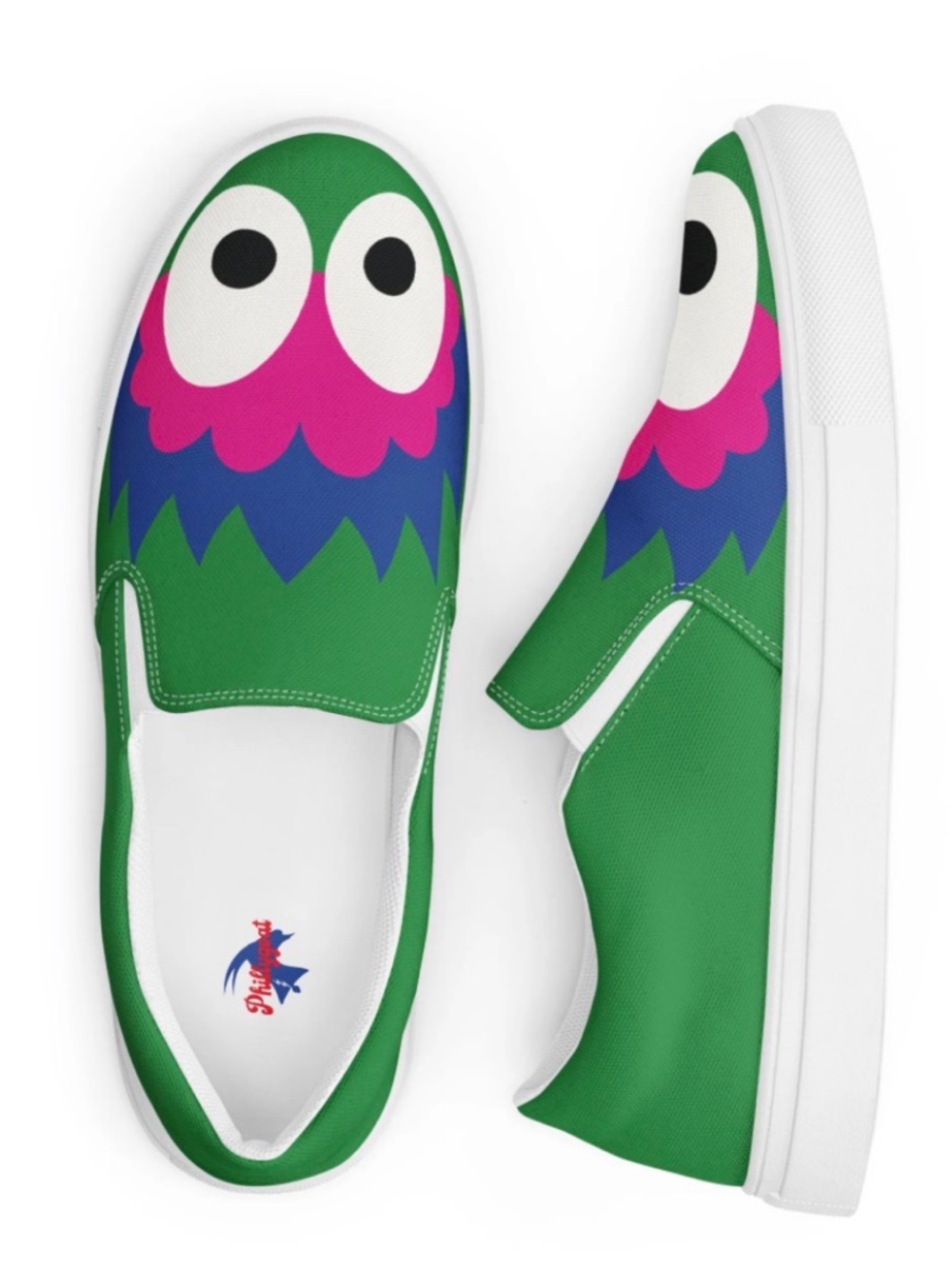 “The PHANS" Phillygoat Philadelphia Phillies Phanatic Women’s Canvas Shoes